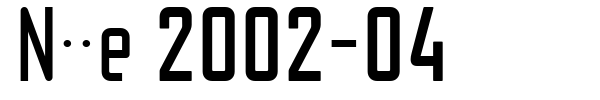 Nike 2002-04 font preview